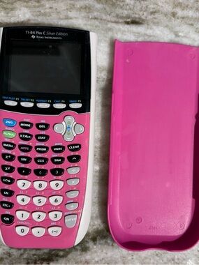 Texas Instruments TI-84 Plus C Silver Edition Graphing Calculator - Pink